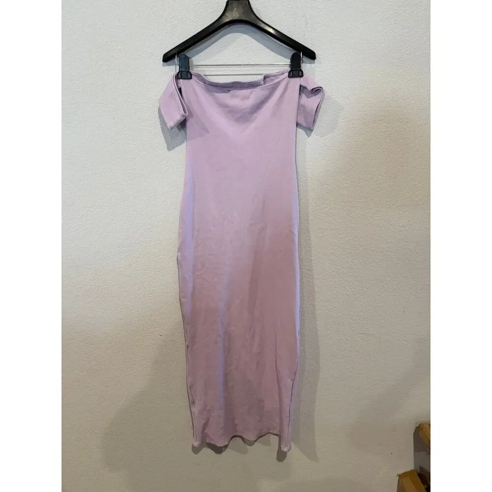 Urban Outfitters Spencer Off-the-Shoulder Midi Dress – Lavender, Size M – NWT‎ - Picture 3 of 6